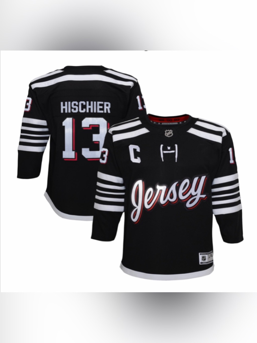 Nico Hischier Alternate New Jersey Devils Jersey Youth L/XL NEW Fanatics Premier